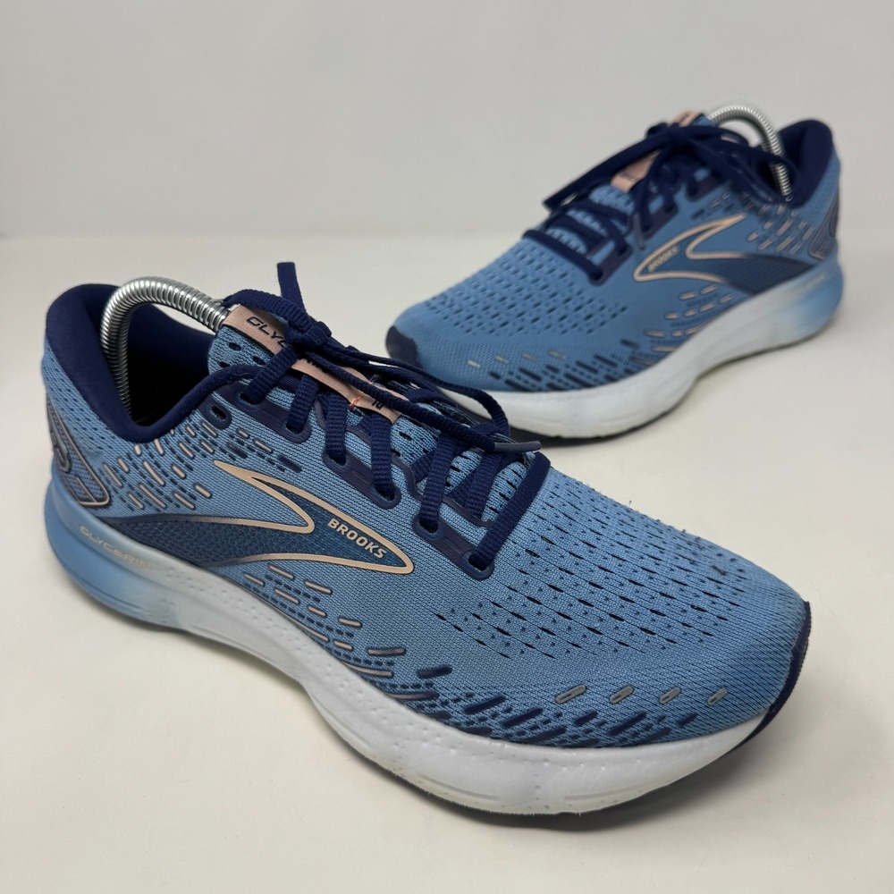 Brooks Glycerin 20 1203691B478 Blue Running Shoes Sneakers Women's Size 10.5 B
